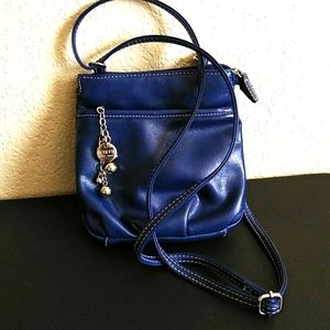 Navy Rosetta Crossbody Purse
